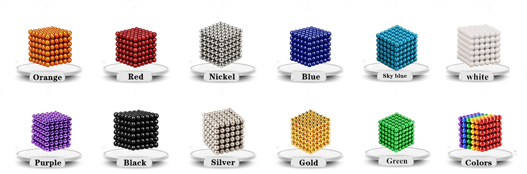 China Hot Sale Neodymium Magnet Sphere Bucky Rainbow Magnetic Balls  manufacturers and suppliers
